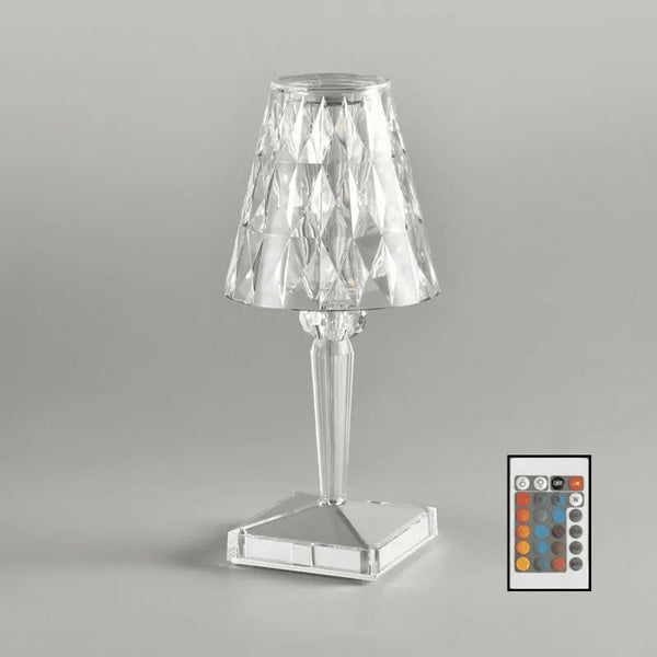 3-in-1 Cordless Rechargeable Crystal LED Table Lamp