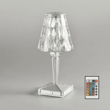 3-in-1 Cordless Rechargeable Crystal LED Table Lamp