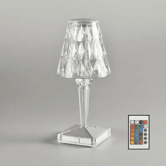 3-in-1 Cordless Rechargeable Crystal LED Table Lamp