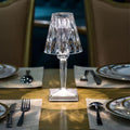 3-in-1 Cordless Rechargeable Crystal LED Table Lamp