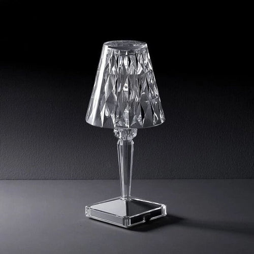 3-in-1 Cordless Rechargeable Crystal LED Table Lamp