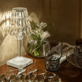 3-in-1 Cordless Rechargeable Crystal LED Table Lamp
