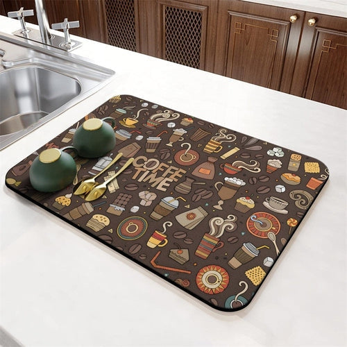 Absorbent Dish Drying Mat