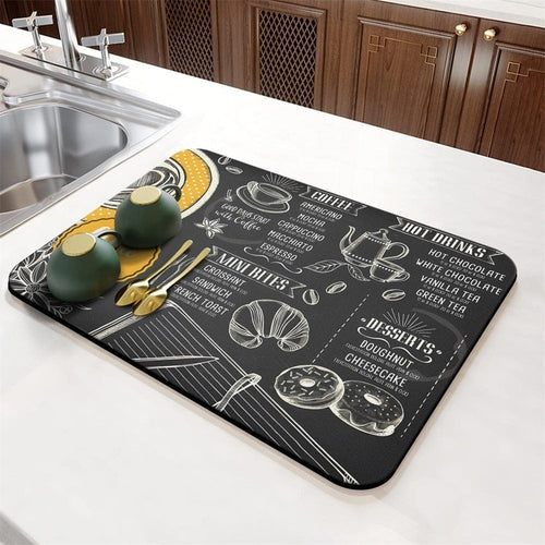 Absorbent Dish Drying Mat