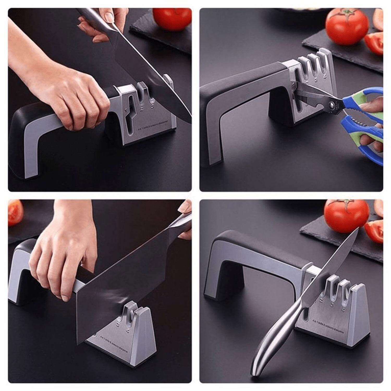 4-in-1 Multifunctional Knife Sharpener