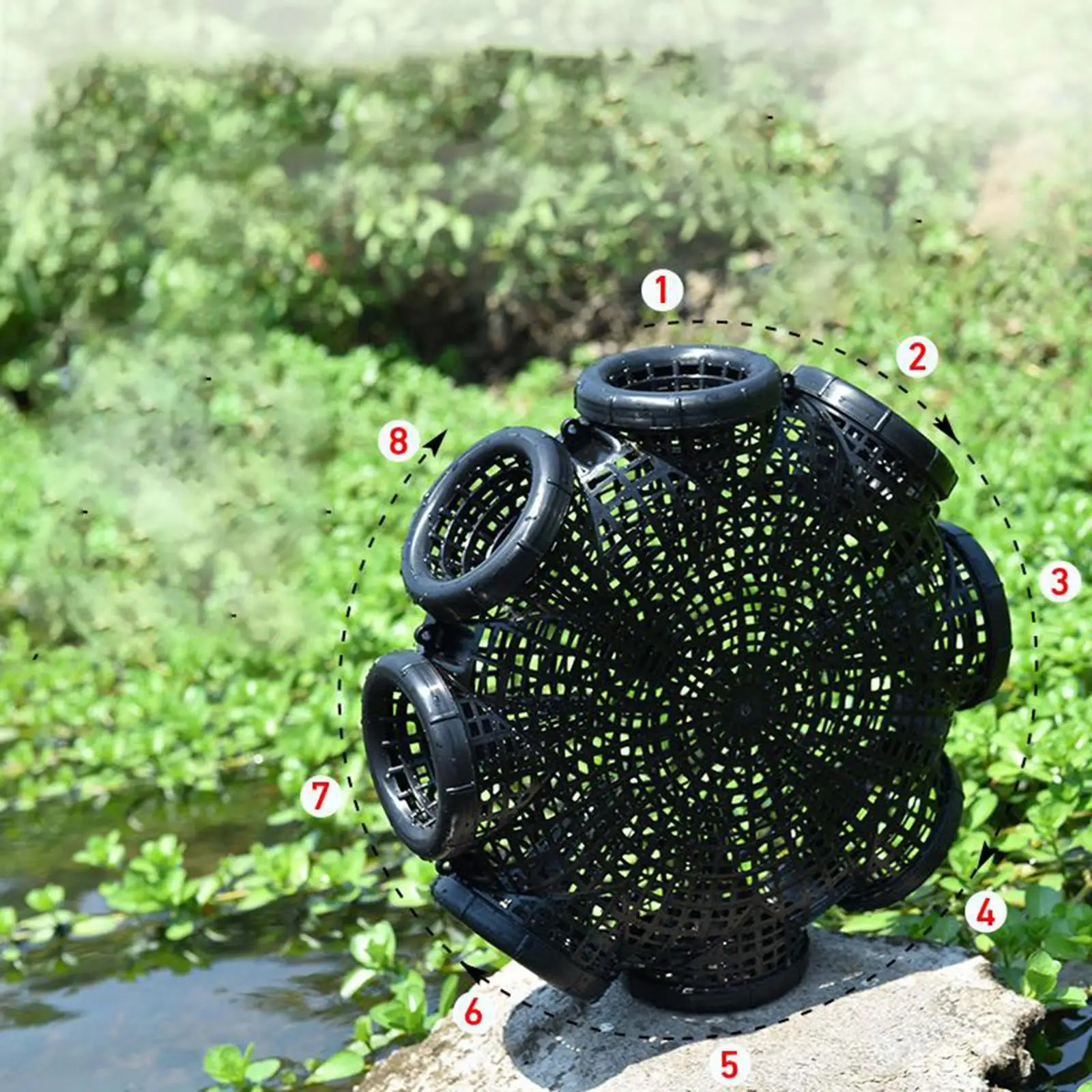 Premium 8-Hole Fishing Trap - Multifish