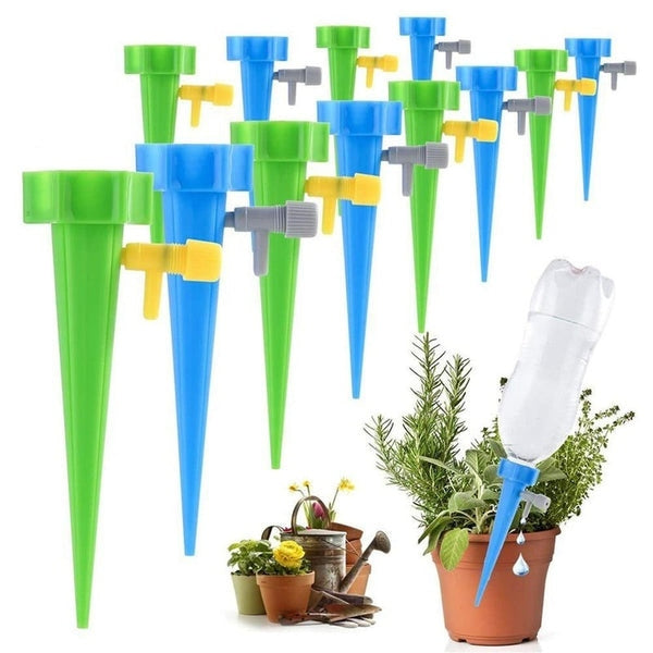 Automatic Plant Watering Device Compatible with PET Bottles