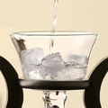 Automatic Rotating Glass Tea Set