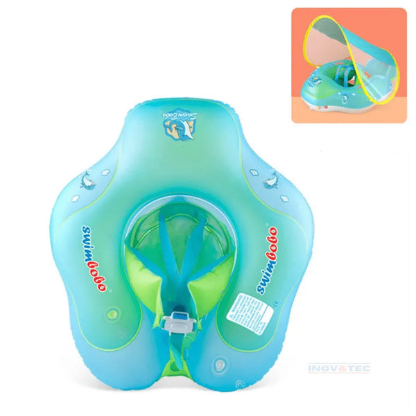 Inflatable Baby Float with Removable Sun Protection - BabySun