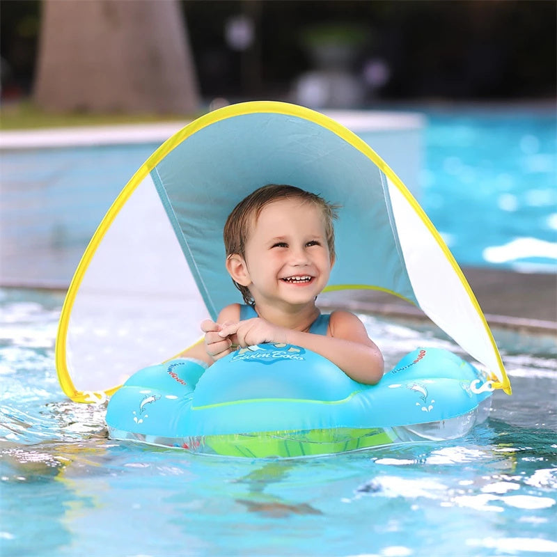 Inflatable Baby Float with Removable Sun Protection - BabySun