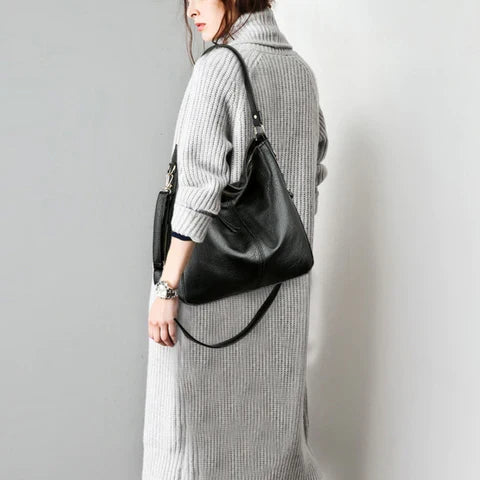 Versatile Waterproof Women's Leather Bag - AquaLeather