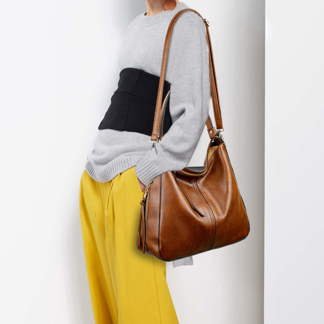 Versatile Waterproof Women's Leather Bag - AquaLeather