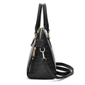 Women's Leather Bag with Crocodile Design