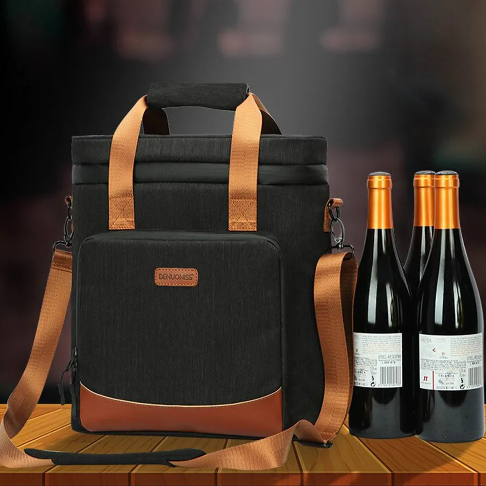 Insulated Wine and Glass Carrier Bag - WineCarry