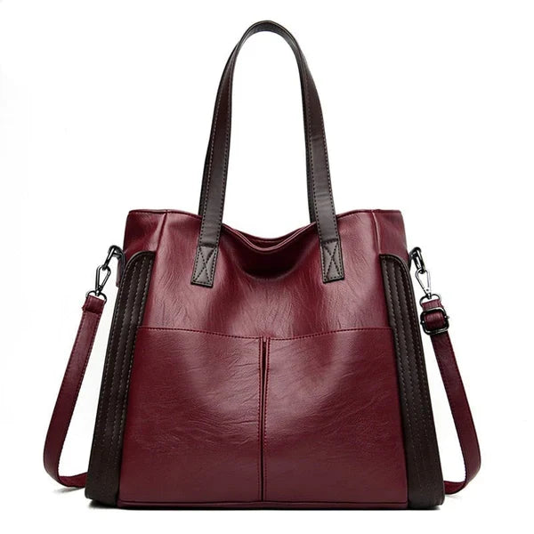 Women's Versatile Leather Tote Bag - ChicCarry
