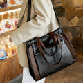 Women's Versatile Leather Tote Bag - ChicCarry