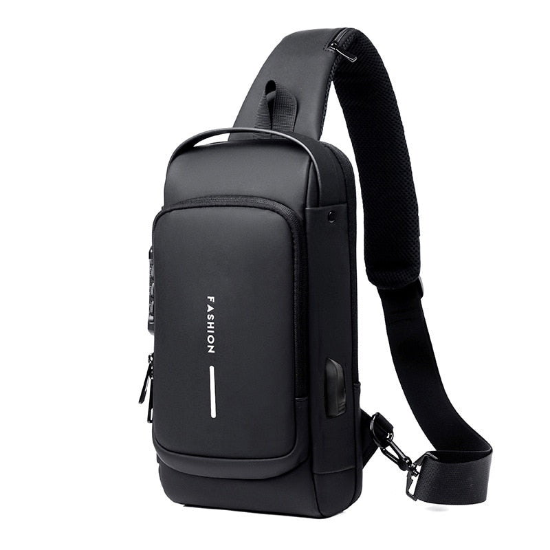 Anti-Theft Shoulder Bag with USB Charging