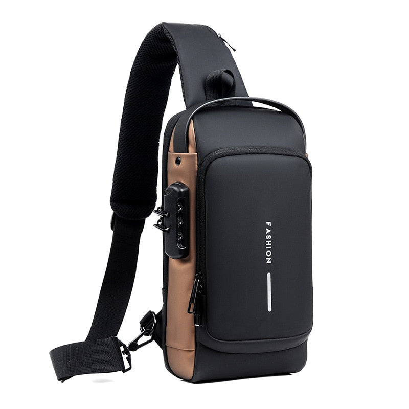 Anti-Theft Shoulder Bag with USB Charging