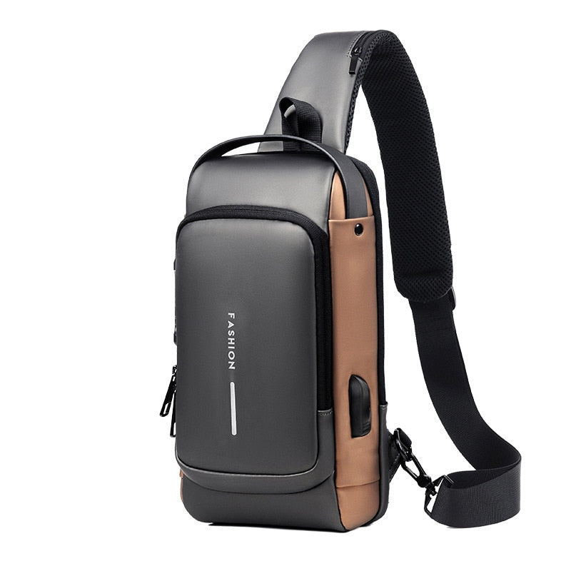 Anti-Theft Shoulder Bag with USB Charging