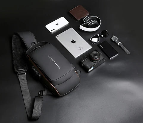 Anti-Theft Shoulder Bag with USB Charging