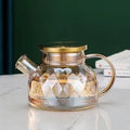 Borosilicate Glass Kettle with Stainless Steel Lid