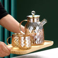 Borosilicate Glass Kettle with Stainless Steel Lid