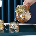 Borosilicate Glass Kettle with Stainless Steel Lid