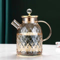 Borosilicate Glass Kettle with Stainless Steel Lid
