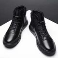 Men's Leather Combat Boot - UrbanStyle