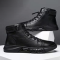 Men's Leather Combat Boot - UrbanStyle