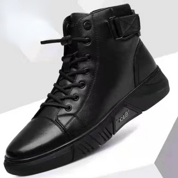 Men's Leather Combat Boot - UrbanStyle