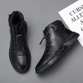 Men's Leather Combat Boot - UrbanStyle
