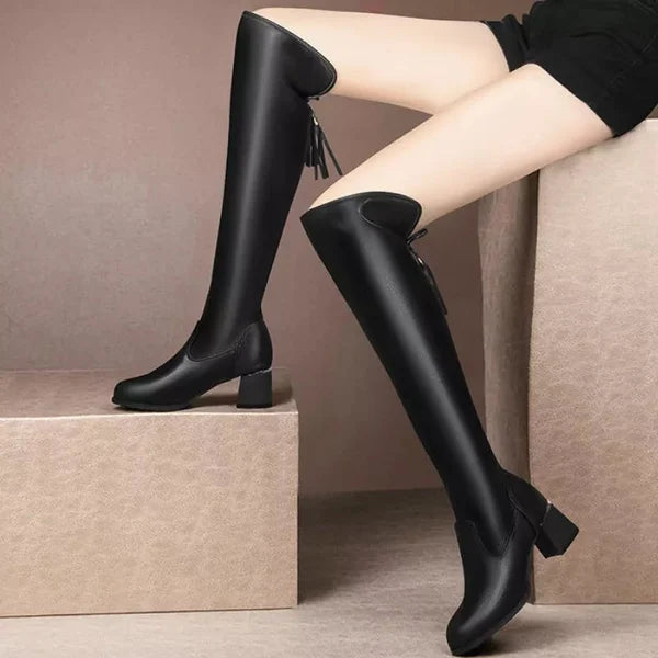 Women's Knee-High Boot in Eco-Leather - Lady Conforty