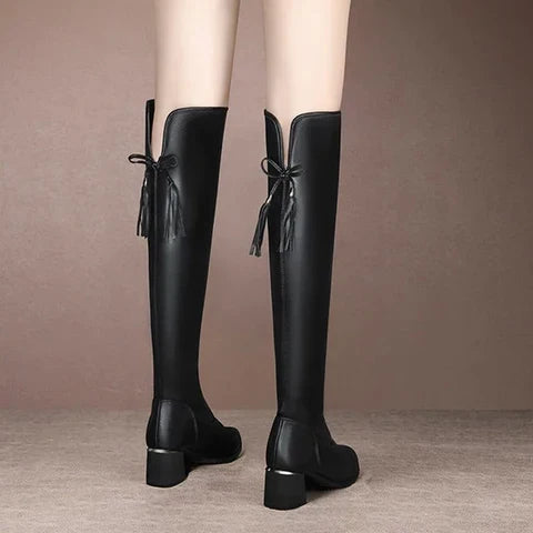 Women's Knee-High Boot in Eco-Leather - Lady Conforty