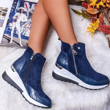 Women's Short Suede Ankle Boot - CozyChic