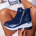 Women's Short Suede Ankle Boot - CozyChic