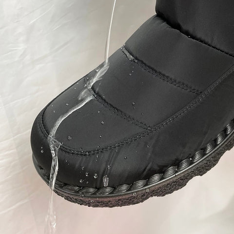 Women's Velvety Waterproof Winter Boots - CozyWarm