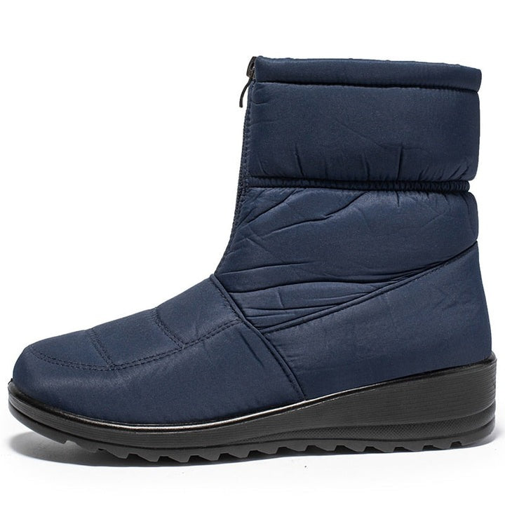 Women's Velvety Waterproof Winter Boots - CozyWarm