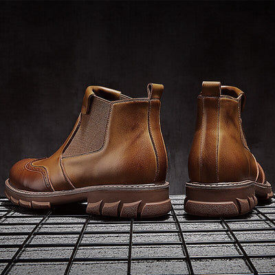 Men's Classic Leather Boots - EliteCraft