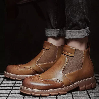 Men's Classic Leather Boots - EliteCraft