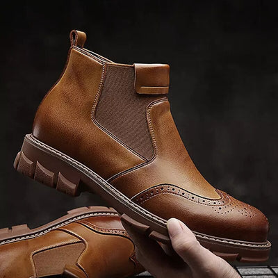 Men's Classic Leather Boots - EliteCraft