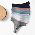Seamless Cotton Thong Knickers - Buy 5 Get 10
