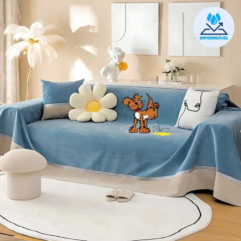 Anti-Pee Chenille Sofa Protective Cover for Dogs and Cats
