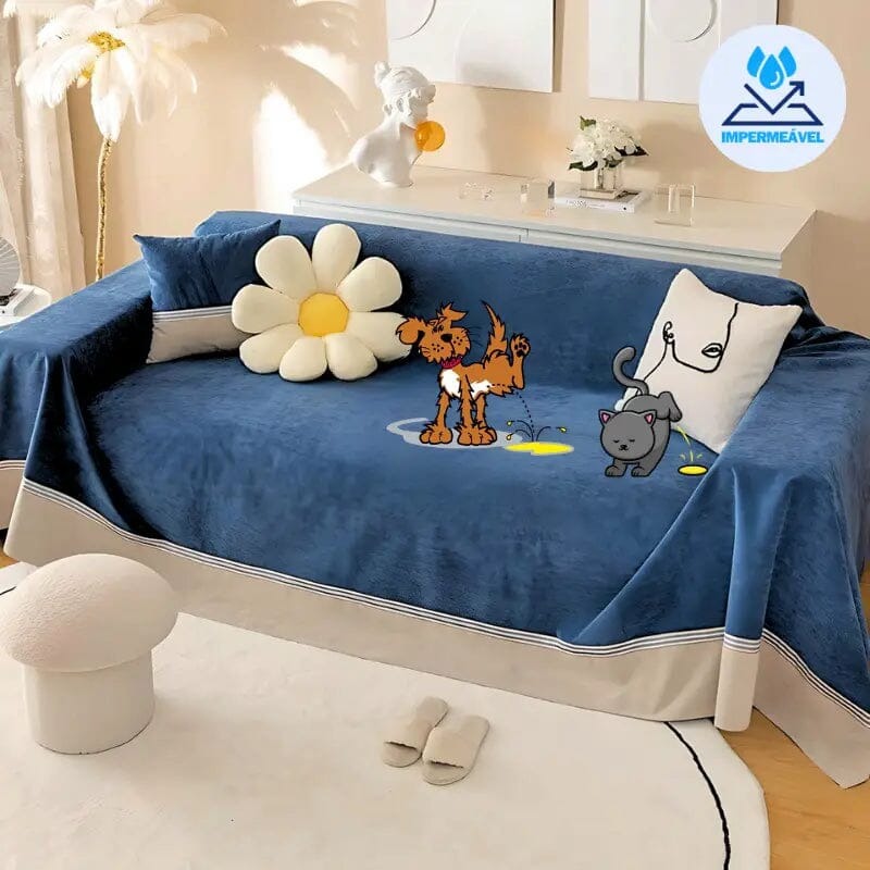 Anti-Pee Chenille Sofa Protective Cover for Dogs and Cats