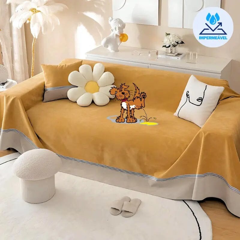 Anti-Pee Chenille Sofa Protective Cover for Dogs and Cats