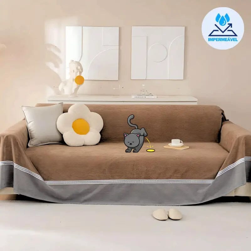 Anti-Pee Chenille Sofa Protective Cover for Dogs and Cats