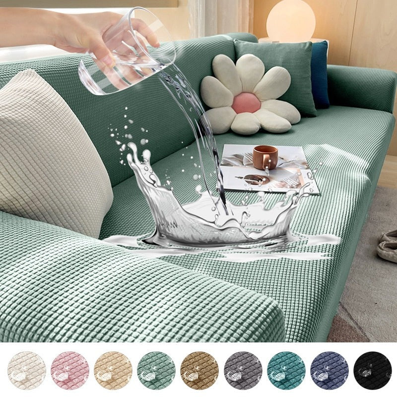 Waterproof Jacquard Knit Sofa Protector Cover