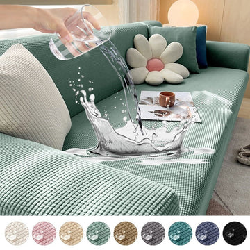Waterproof Jacquard Knit Sofa Protector Cover