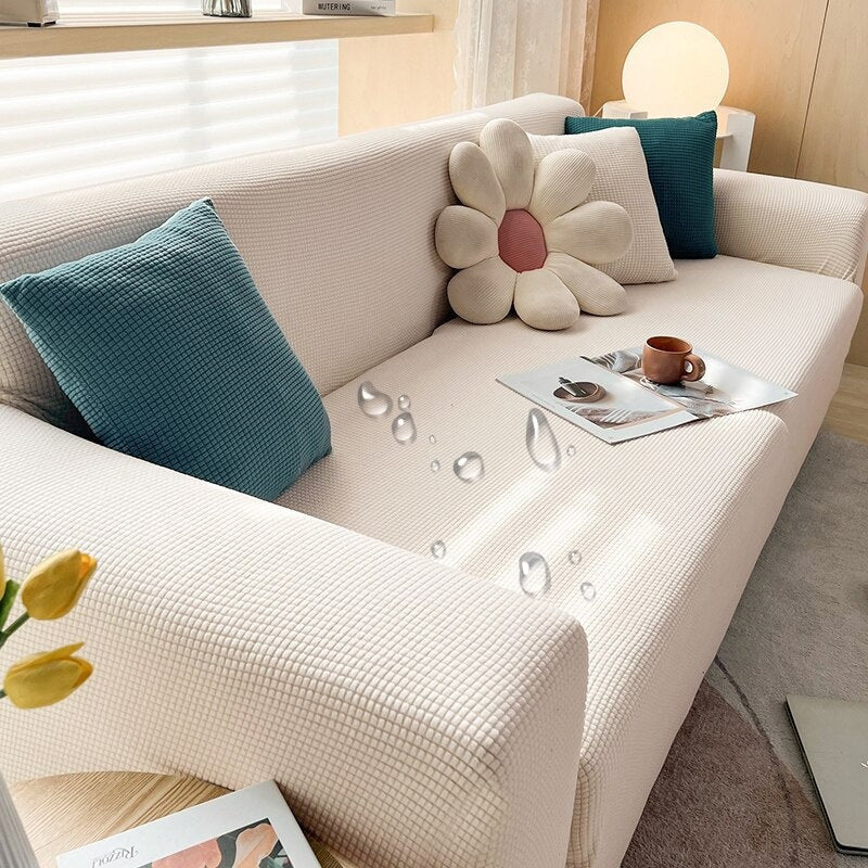 Waterproof Jacquard Knit Sofa Protector Cover