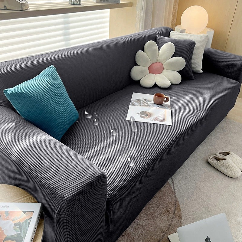 Waterproof Jacquard Knit Sofa Protector Cover